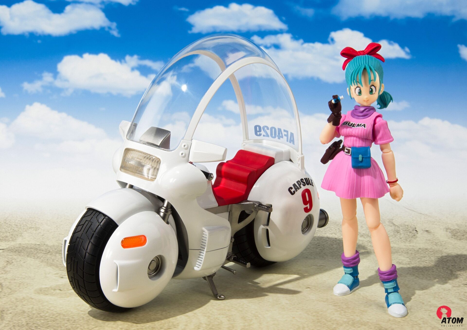 Figurine S.H. Figuarts - Bulma Motorcycle - (17cm). Bandai Tamashii Nations – Image 2