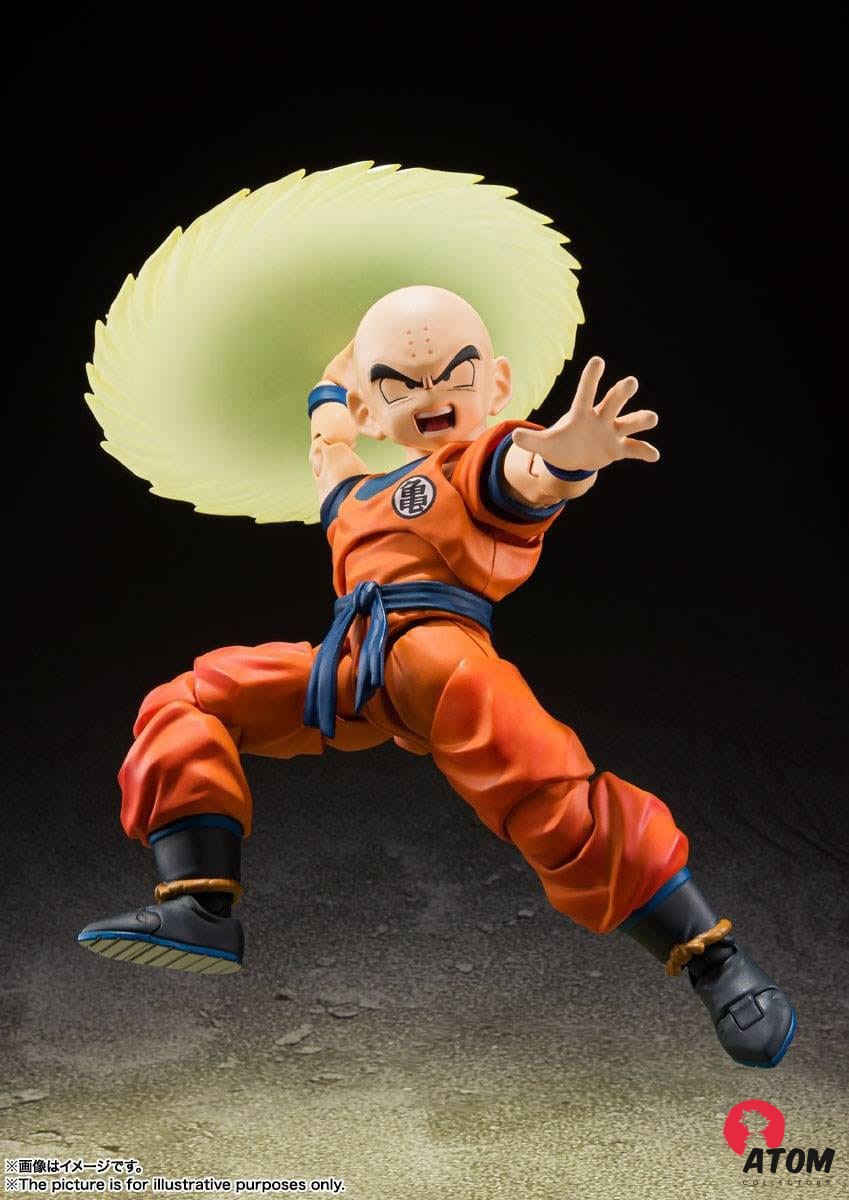 Figurine S.H. Figuarts - Krilin - Earth's Strongest Man (12cm). Bandai Tamashii Nations – Image 4