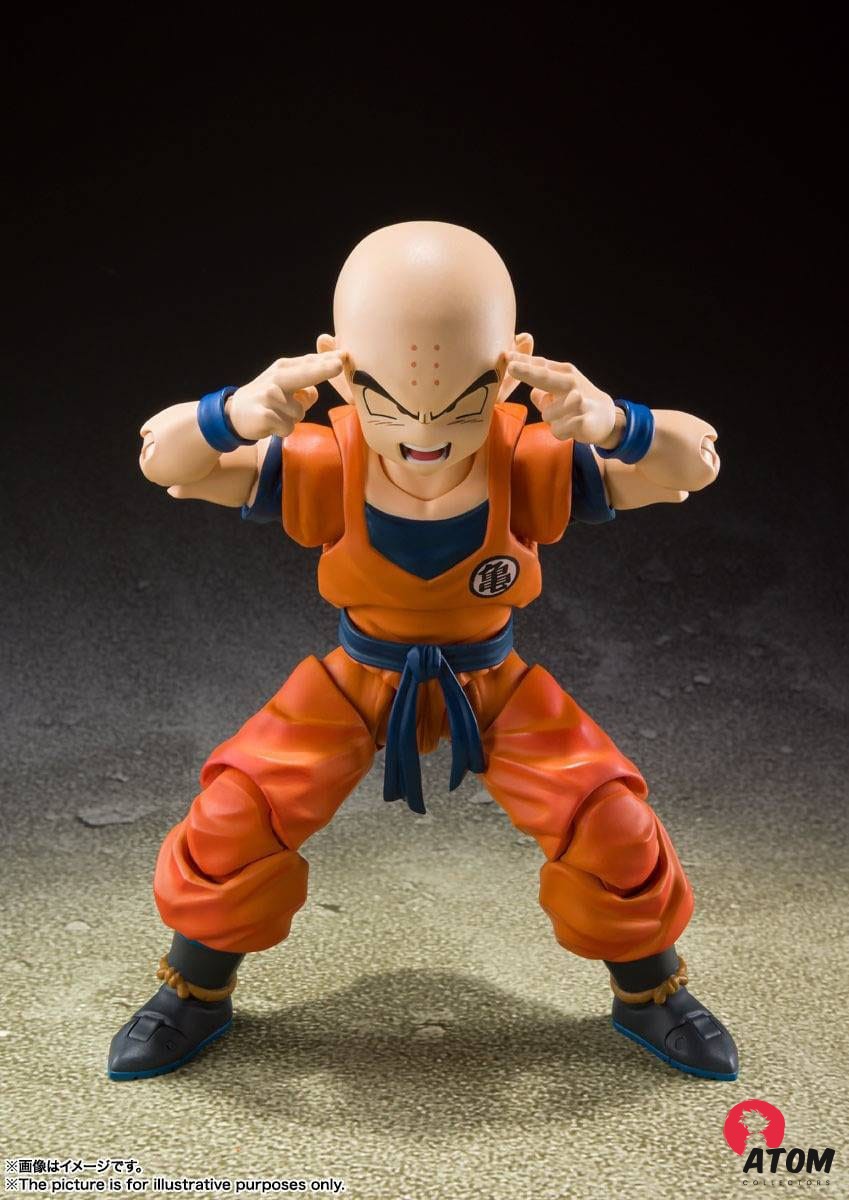 Figurine S.H. Figuarts - Krilin - Earth's Strongest Man (12cm). Bandai Tamashii Nations – Image 2