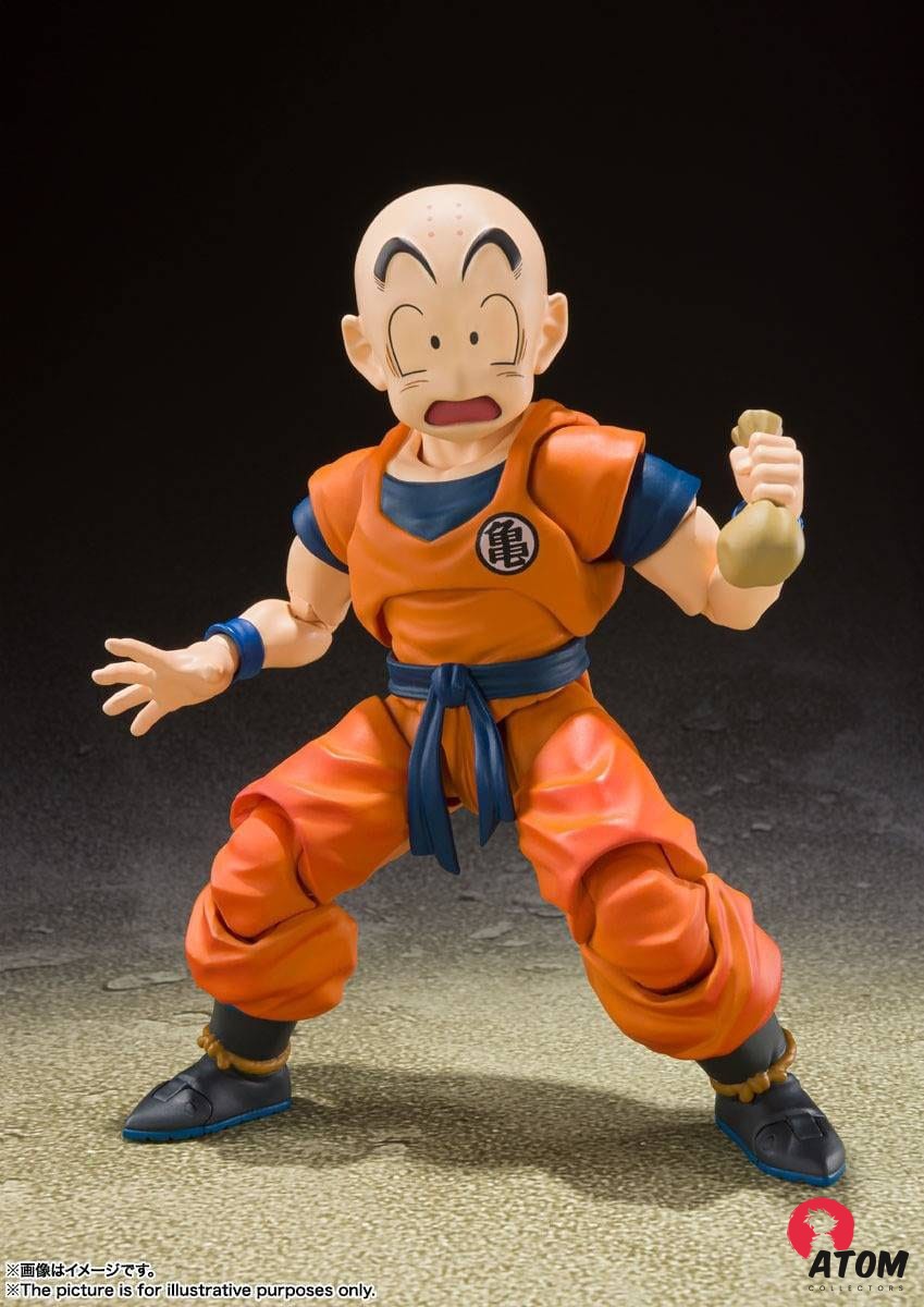 Figurine S.H. Figuarts - Krilin - Earth's Strongest Man (12cm). Bandai Tamashii Nations – Image 3