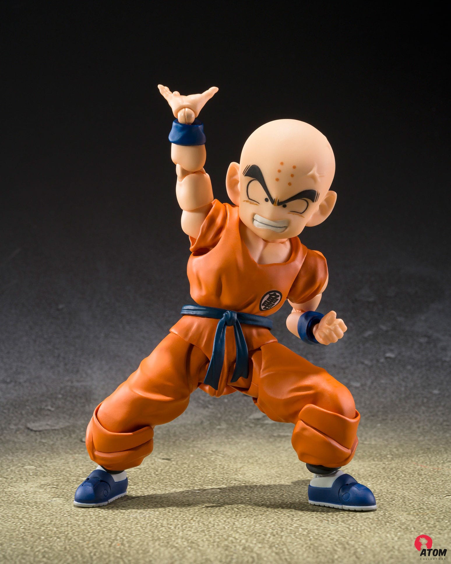 Figurine S.H. Figuarts - Krilin Son Goku Old Friend - (11cm). Bandai Tamashii Nations – Image 4