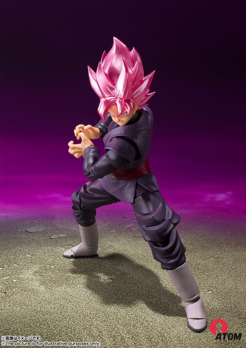 Figurine S.H. Figuarts - Son Goku - Black Super Saiyan Rosé (14cm). Bandai Tamashii Nations – Image 2