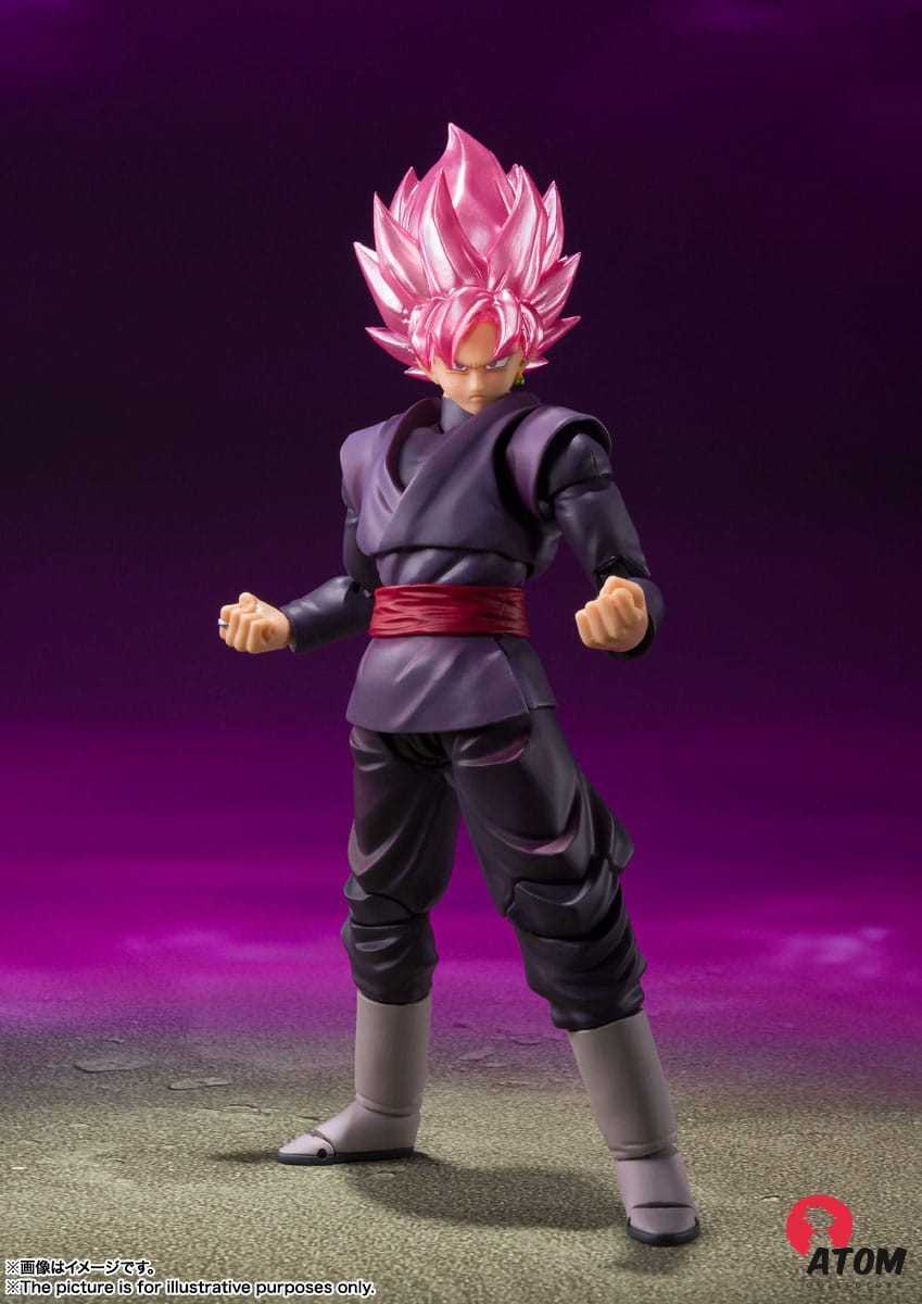 Figurine S.H. Figuarts - Son Goku - Black Super Saiyan Rosé (14cm). Bandai Tamashii Nations – Image 3