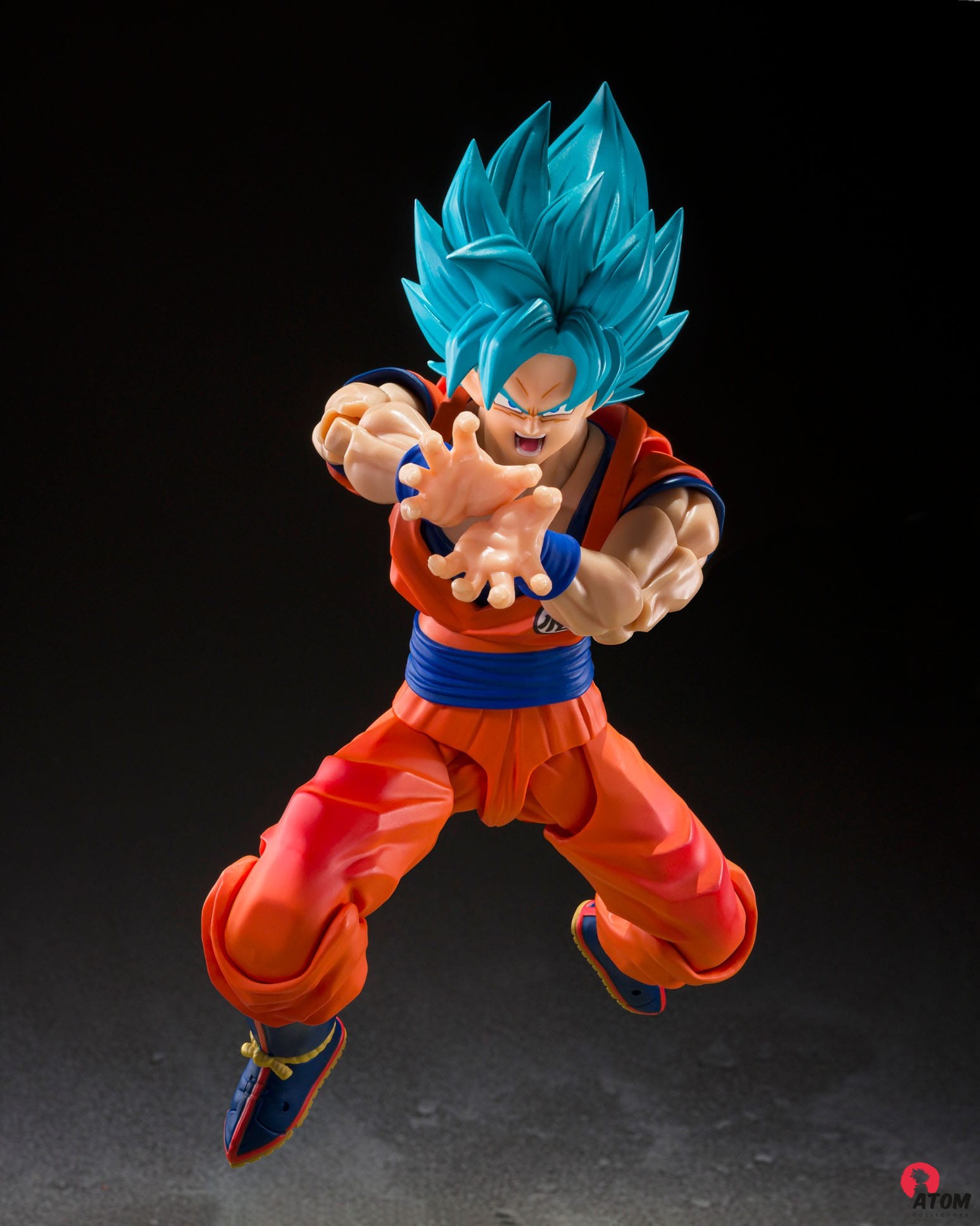 Figurine S.H. Figuarts - Son Goku - Super Saiyan God - Blue Power Transcending Limits (15cm). Bandai Tamashii Nations – Image 6