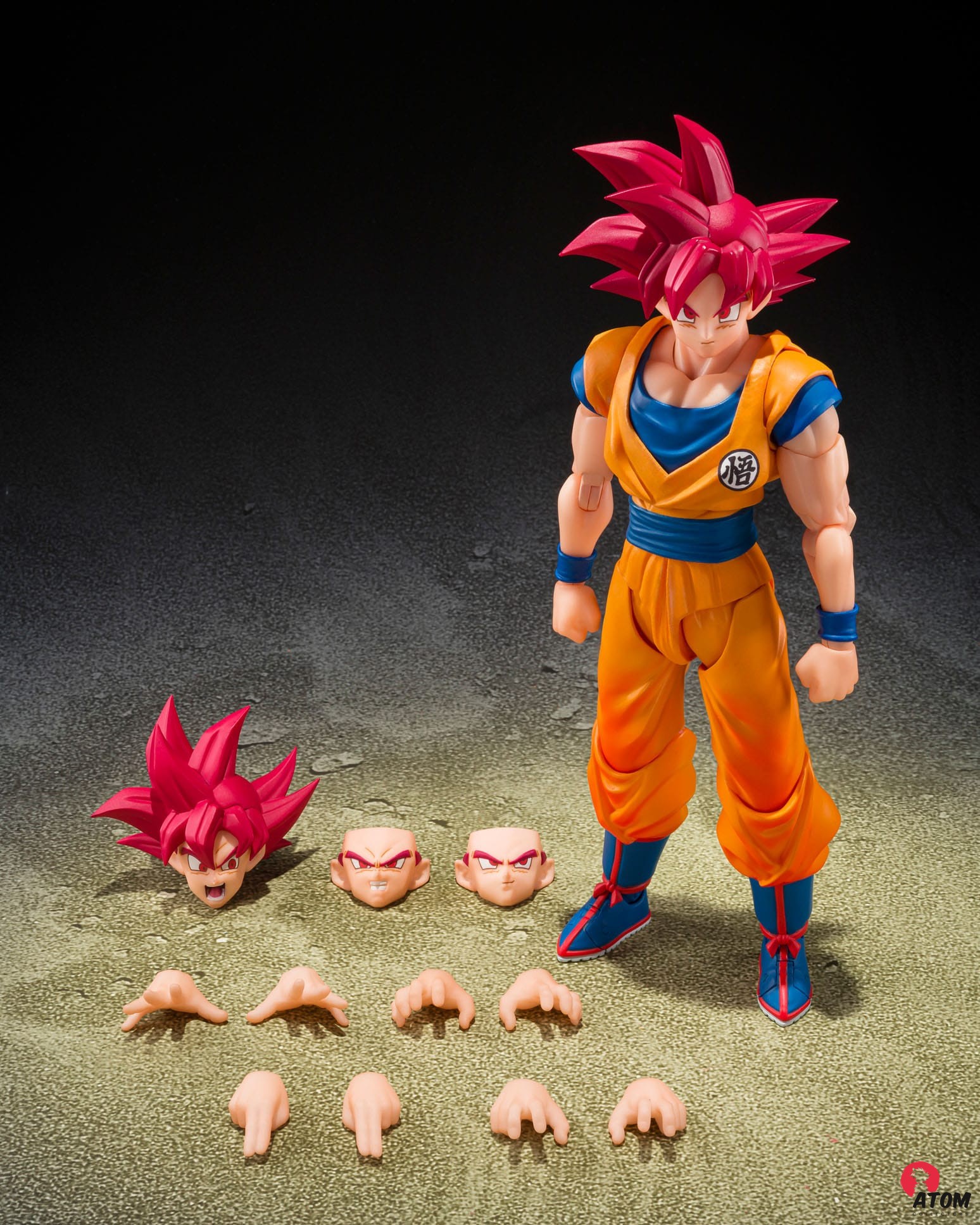 Figurine S.H. Figuarts - Son Goku - Super Saiyan God - God Aura (15cm). Bandai Tamashii Nations – Image 6