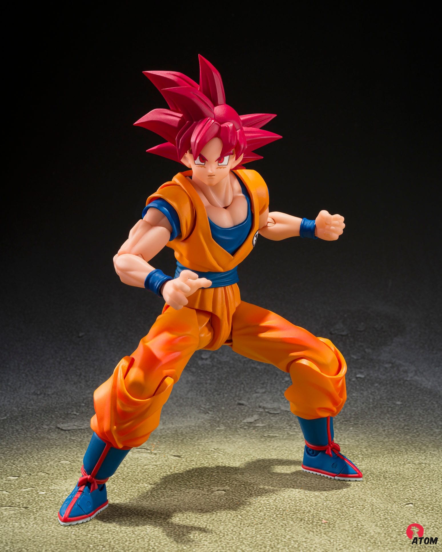 Figurine S.H. Figuarts - Son Goku - Super Saiyan God - God Aura (15cm). Bandai Tamashii Nations