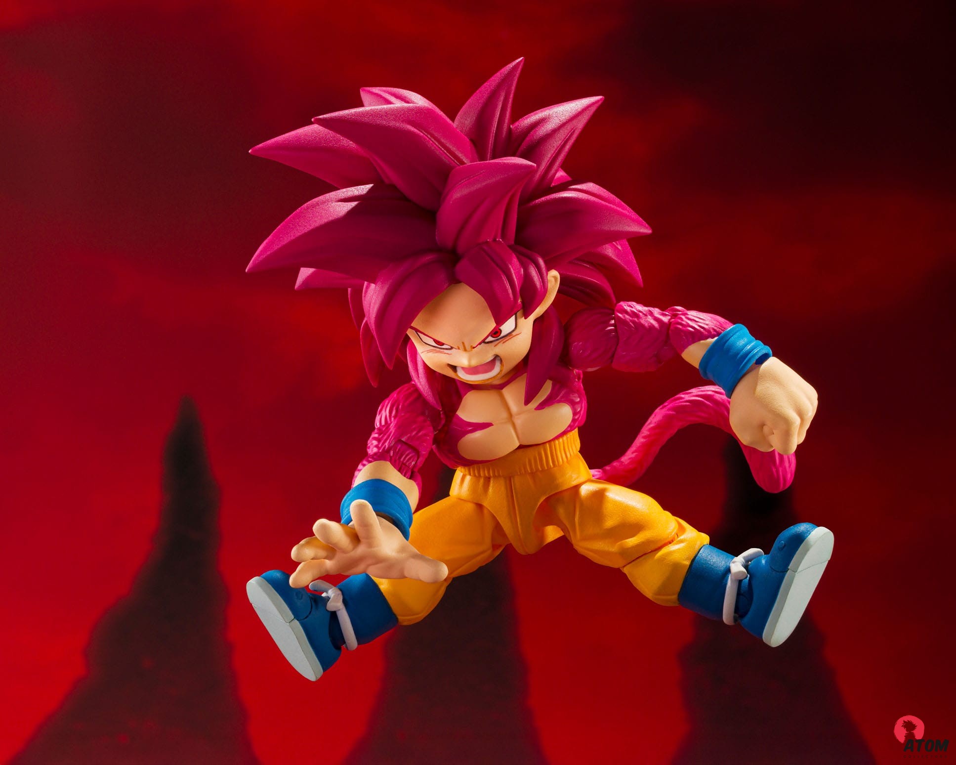 Figurine S.H. Figuarts - Son Goku Super Saiyan Level 4 Mini Daima - (8cm). Bandai Tamashii Nations – Image 7