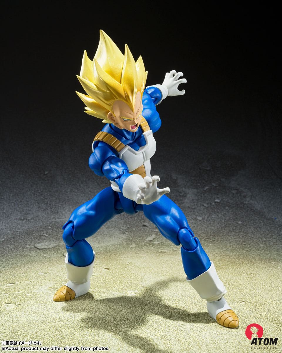 Figurine S.H. Figuarts - Super Saiyan Vegeta Awakened Super Saiyan Blood - (14cm). Bandai Tamashii Nations – Image 6