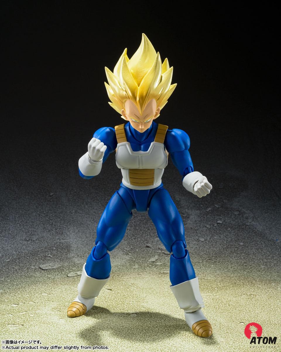 Figurine S.H. Figuarts - Super Saiyan Vegeta Awakened Super Saiyan Blood - (14cm). Bandai Tamashii Nations – Image 2