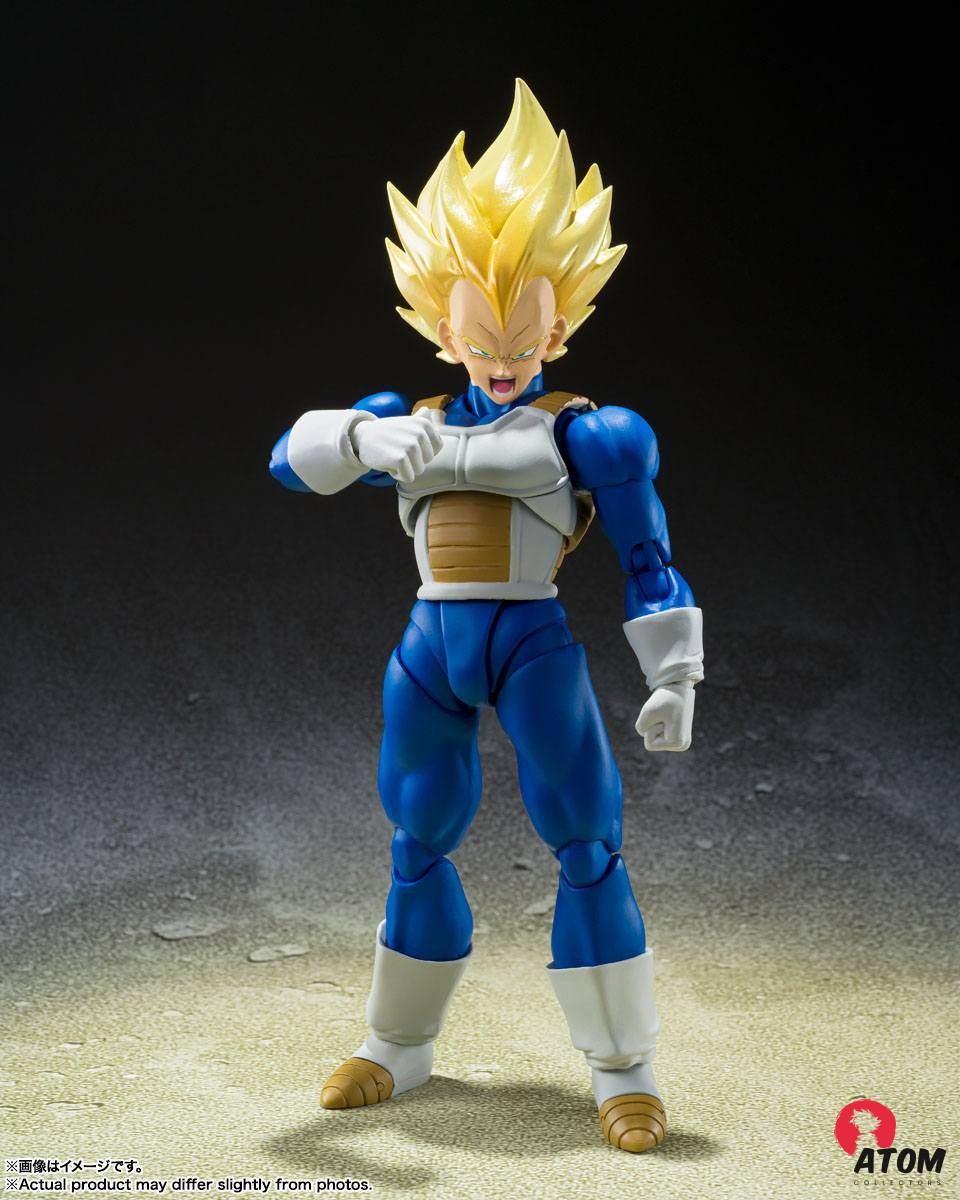 Figurine S.H. Figuarts - Super Saiyan Vegeta Awakened Super Saiyan Blood - (14cm). Bandai Tamashii Nations – Image 3