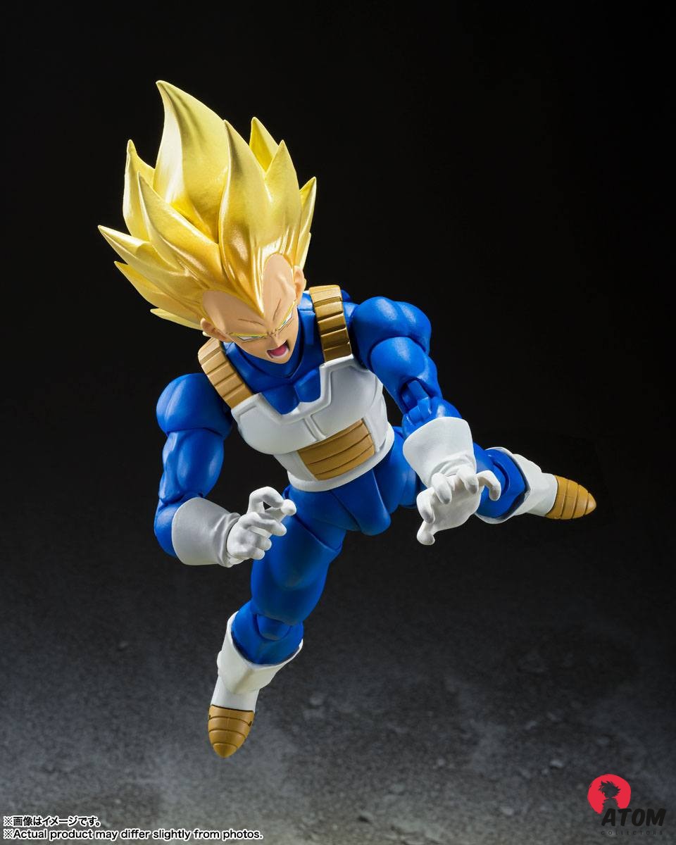Figurine S.H. Figuarts - Super Saiyan Vegeta Awakened Super Saiyan Blood - (14cm). Bandai Tamashii Nations – Image 4