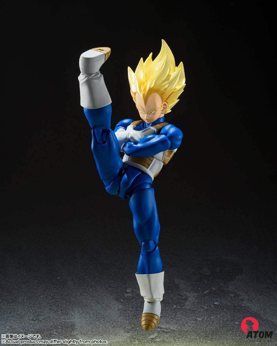 Figurine S.H. Figuarts - Super Saiyan Vegeta Awakened Super Saiyan Blood - (14cm). Bandai Tamashii Nations – Image 5