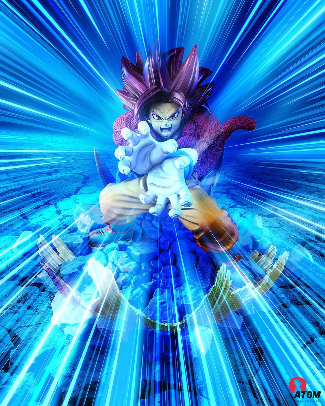 Figurine Figuarts ZERO Super Saiyan 4 Son Goku Daima (20cm). Bandai Tamashii Nations – Image 2