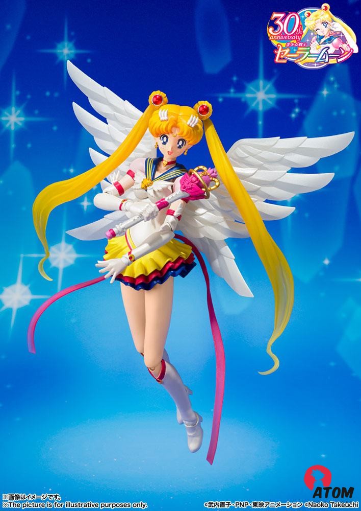 Figurine S.H. Figuarts Eternal Sailor Moon - (13cm). Bandai Tamashii Nations – Image 3