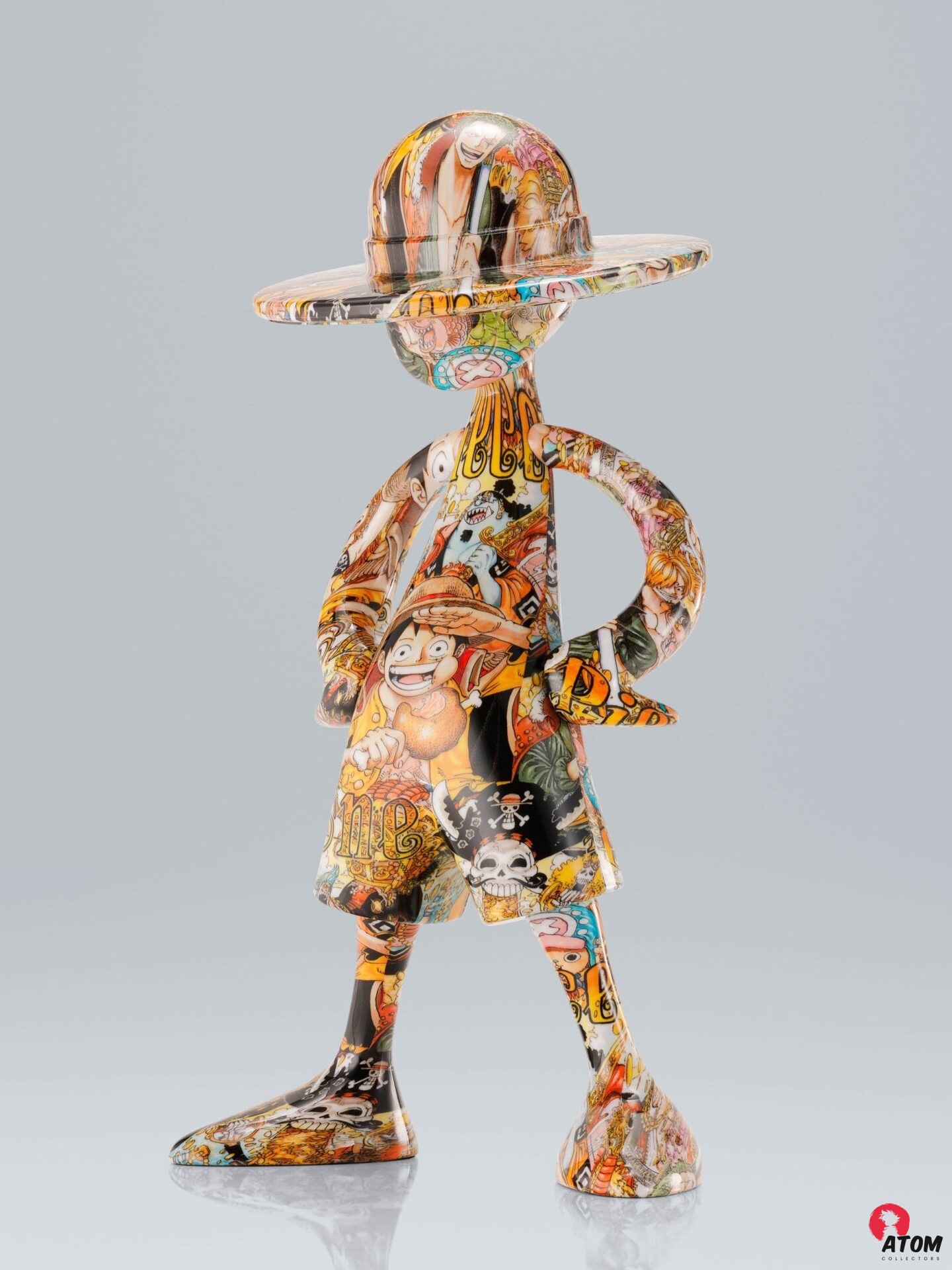 Figurine S.H. Figuarts - One Piece - 1000 Logs Anniversary Luffy 1/8 ArtCanvas (22 cm) . Bandai Tamashii Nations – Image 3