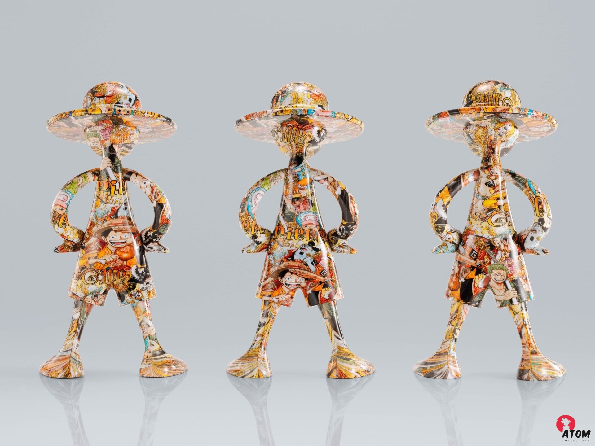Figurine S.H. Figuarts - One Piece - 1000 Logs Anniversary Luffy 1/8 ArtCanvas (22 cm) . Bandai Tamashii Nations – Image 6