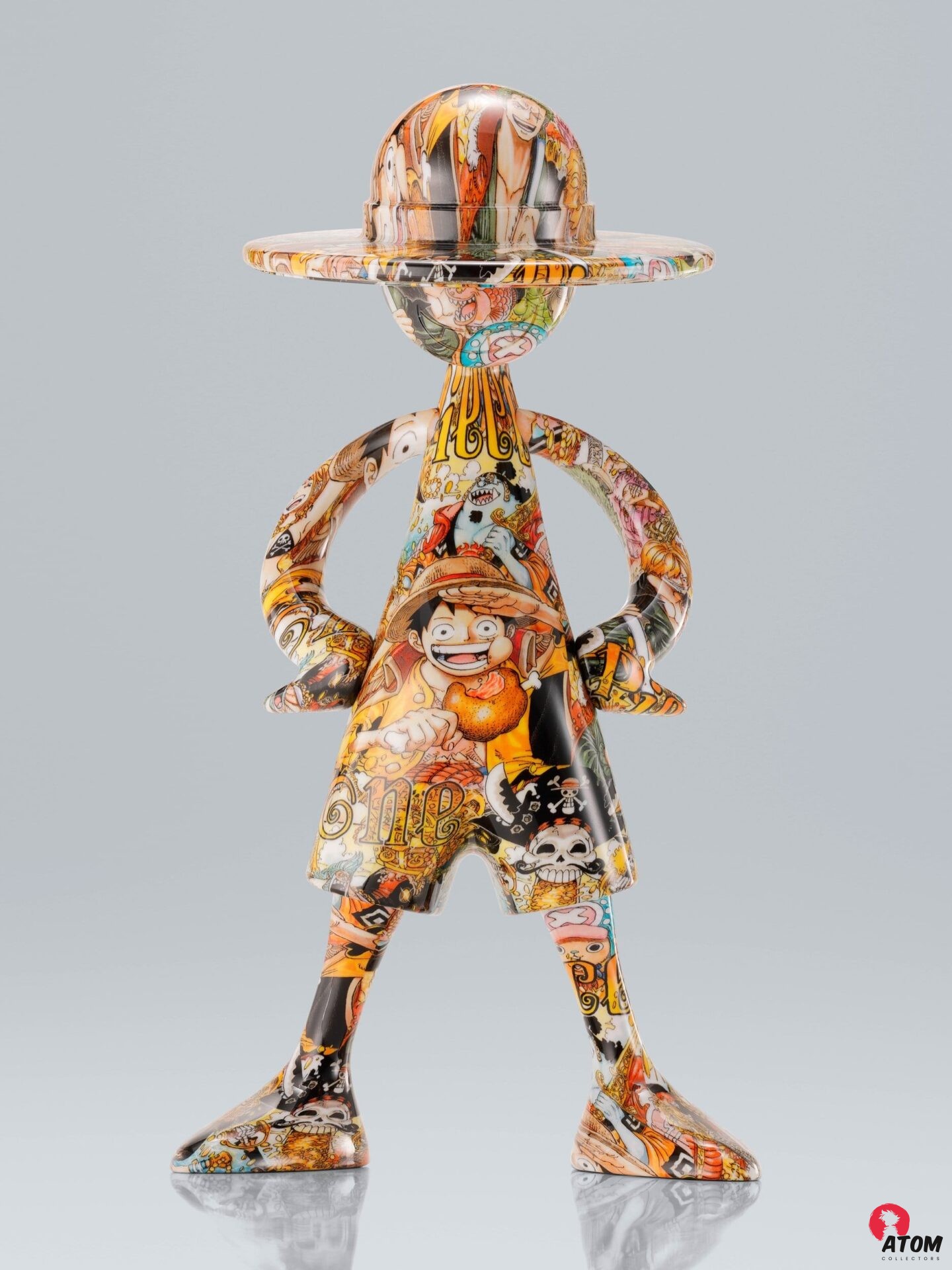 Figurine S.H. Figuarts - One Piece - 1000 Logs Anniversary Luffy 1/8 ArtCanvas (22 cm) . Bandai Tamashii Nations