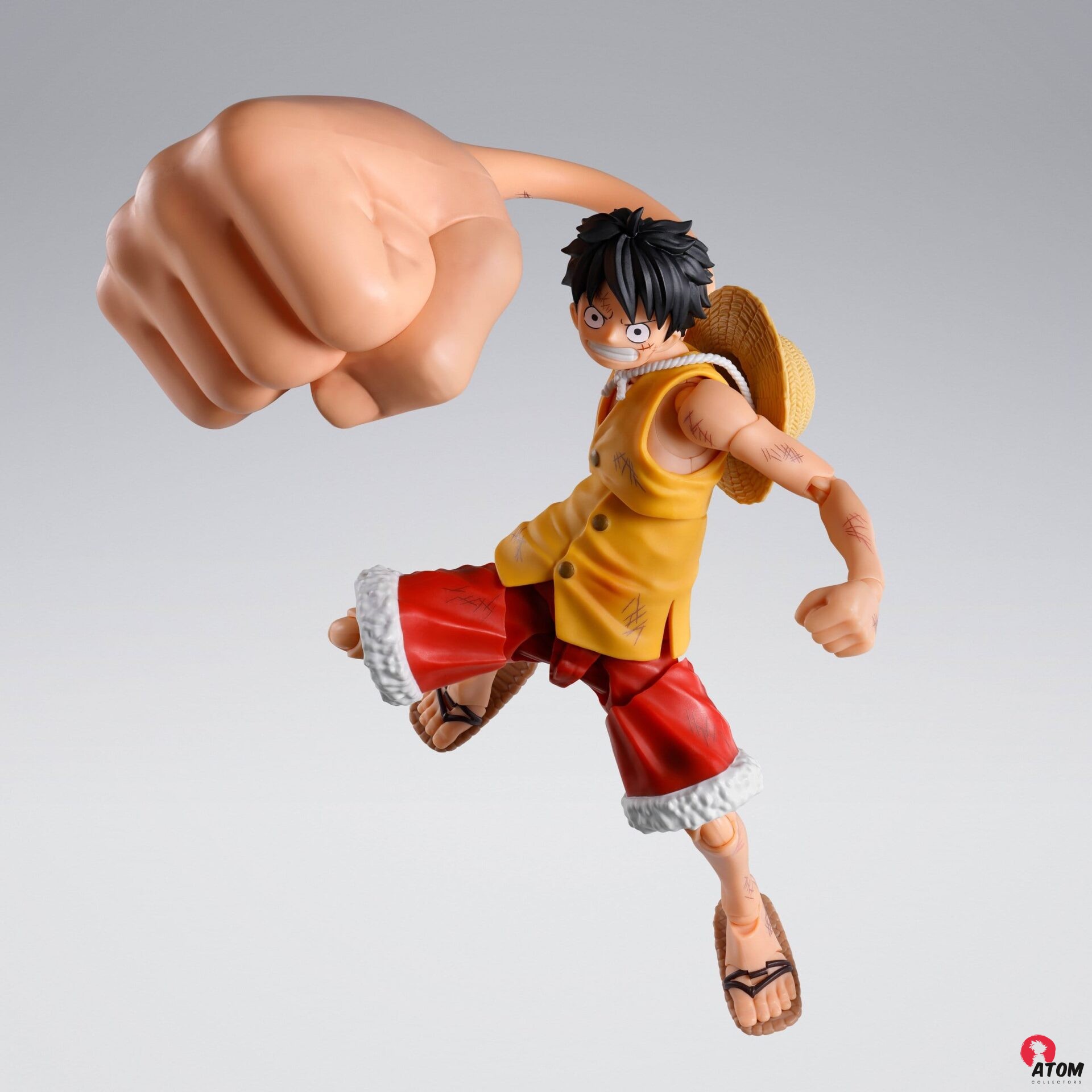 Figurine S.H. Figuarts - One Piece - Accessoires Monkey D. Luffy -Marineford- "Gear Three" - (17 cm). Bandai Tamashii Nations – Image 4