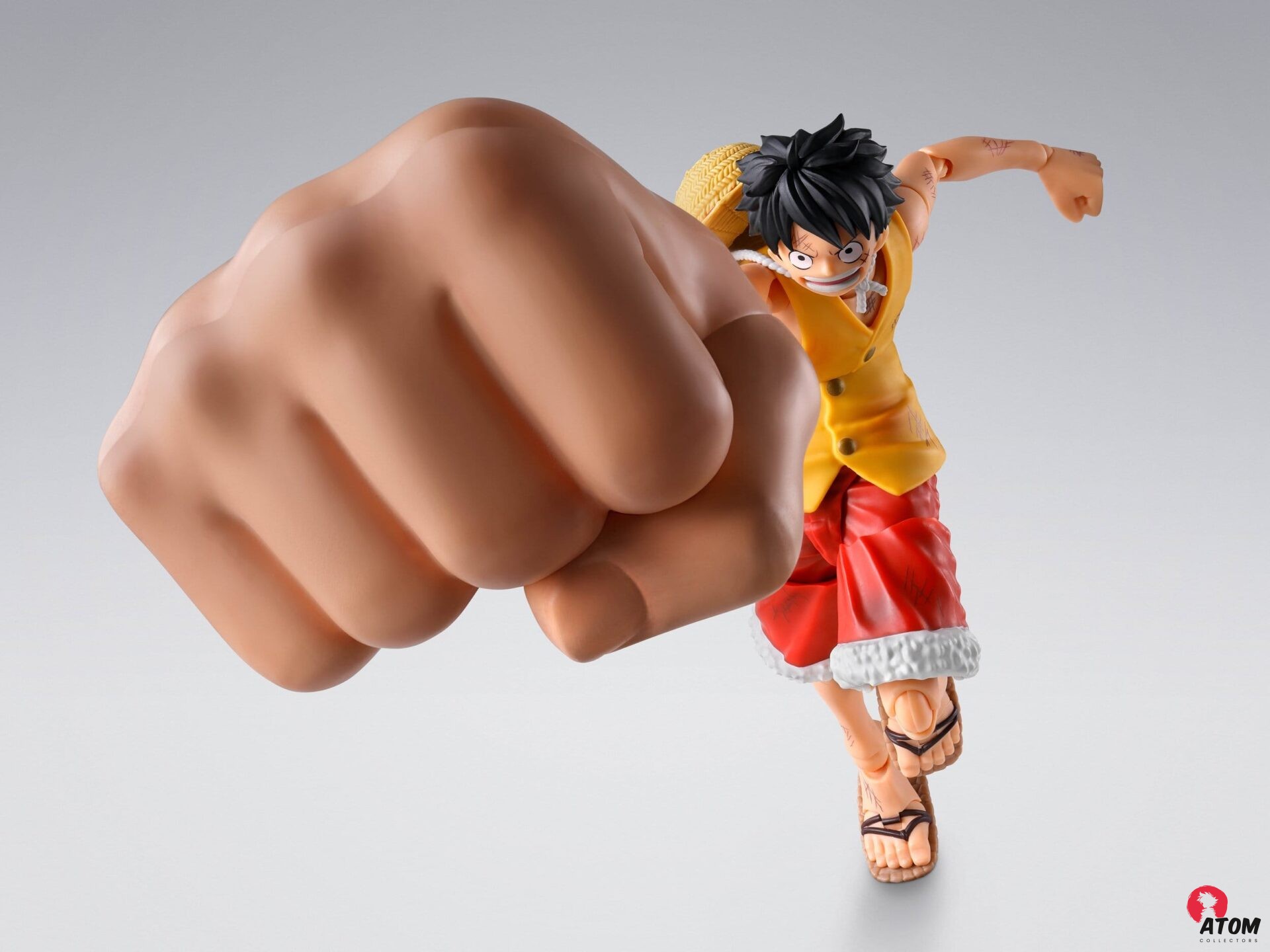 Figurine S.H. Figuarts - One Piece - Accessoires Monkey D. Luffy -Marineford- "Gear Three" - (17 cm). Bandai Tamashii Nations – Image 5