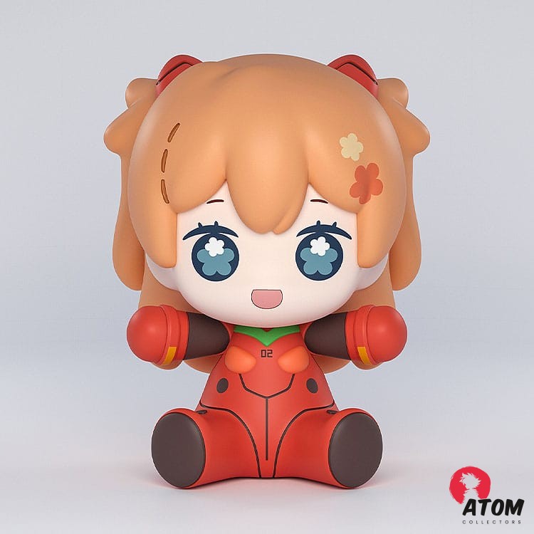 Rebuild of Evangelion figurine Chibi Huggy Good Smile Asuka Shikinami Langley: Plugsuit Ver. (7 cm) - Good Smile Company