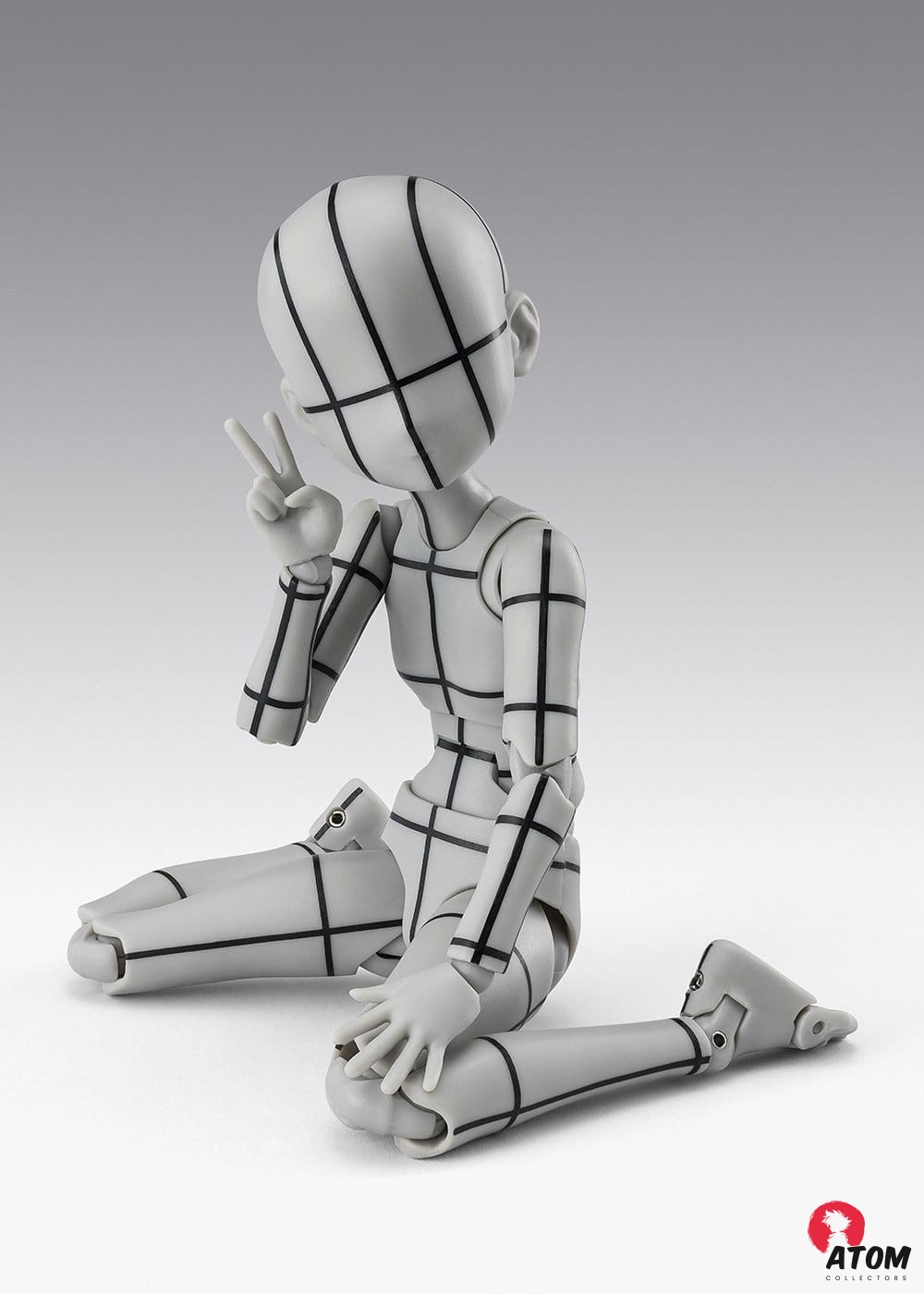 Accessoires S.H. Figuarts - Figurine Body Chan Ken - Sugimori Edition Wireframe- (Gray Color Ver.) - (13cm)- Tamashii Nations – Image 4