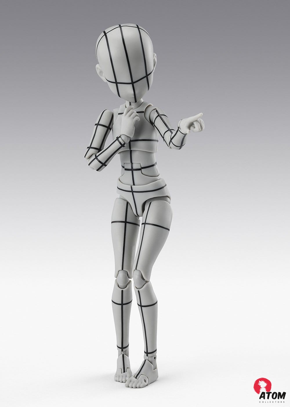 Accessoires S.H. Figuarts - Figurine Body Chan Ken - Sugimori Edition Wireframe- (Gray Color Ver.) - (13cm)- Tamashii Nations – Image 3