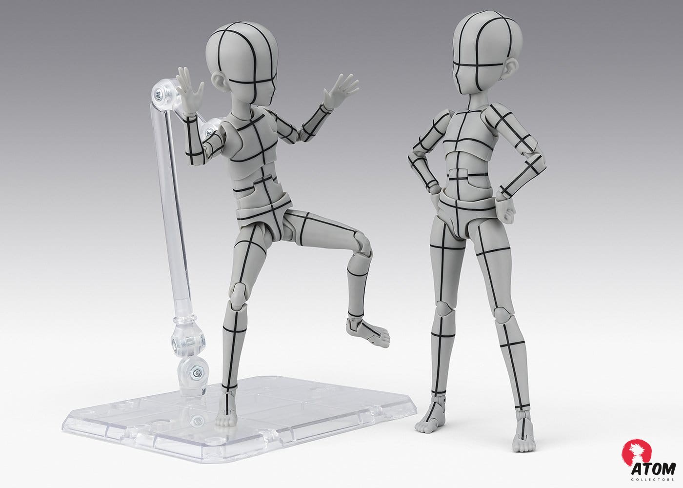 Accessoires S.H. Figuarts - Figurine Body Chan Ken - Sugimori Edition Wireframe- (Gray Color Ver.) - (13cm)- Tamashii Nations – Image 7
