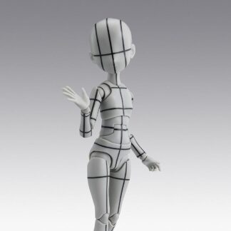 Accessoires S.H. Figuarts - Figurine Body Chan Ken - Sugimori Edition Wireframe- (Gray Color Ver.) - (13cm)- Tamashii Nations