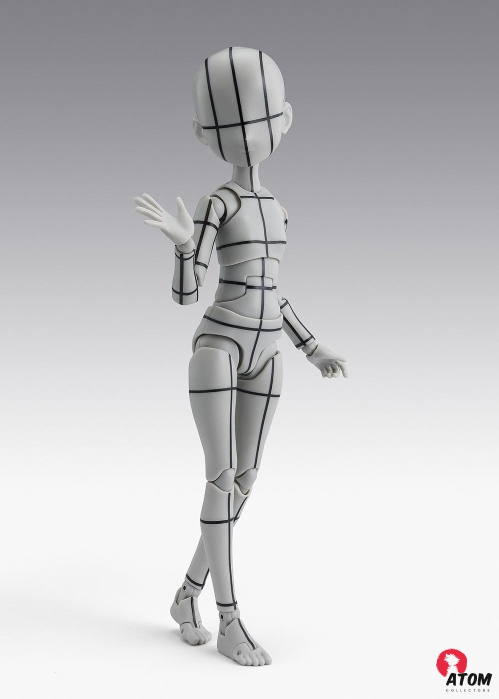 Accessoires S.H. Figuarts - Figurine Body Chan Ken - Sugimori Edition Wireframe- (Gray Color Ver.) - (13cm)- Tamashii Nations