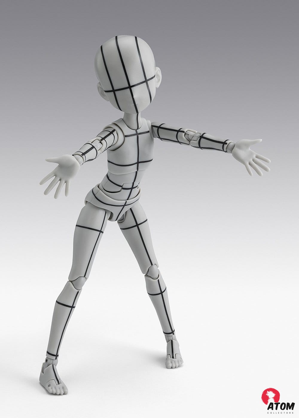 Accessoires S.H. Figuarts - Figurine Body Chan Ken - Sugimori Edition Wireframe- (Gray Color Ver.) - (13cm)- Tamashii Nations – Image 2
