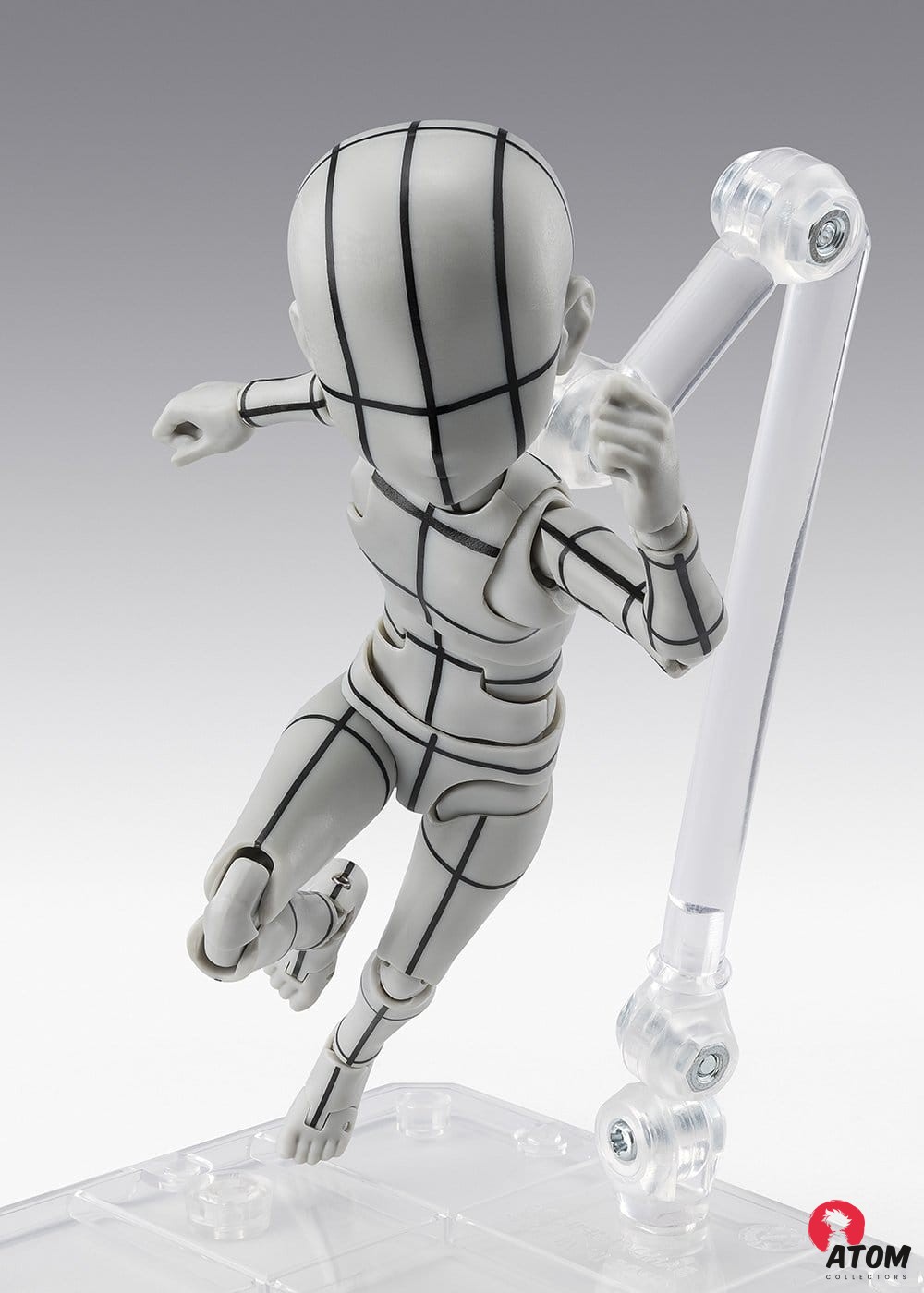 Accessoires S.H. Figuarts - Figurine Body Kun Ken - Sugimori Edition - Wireframe (Gray color Ver) - (13 cm)- Tamashii Nations – Image 4