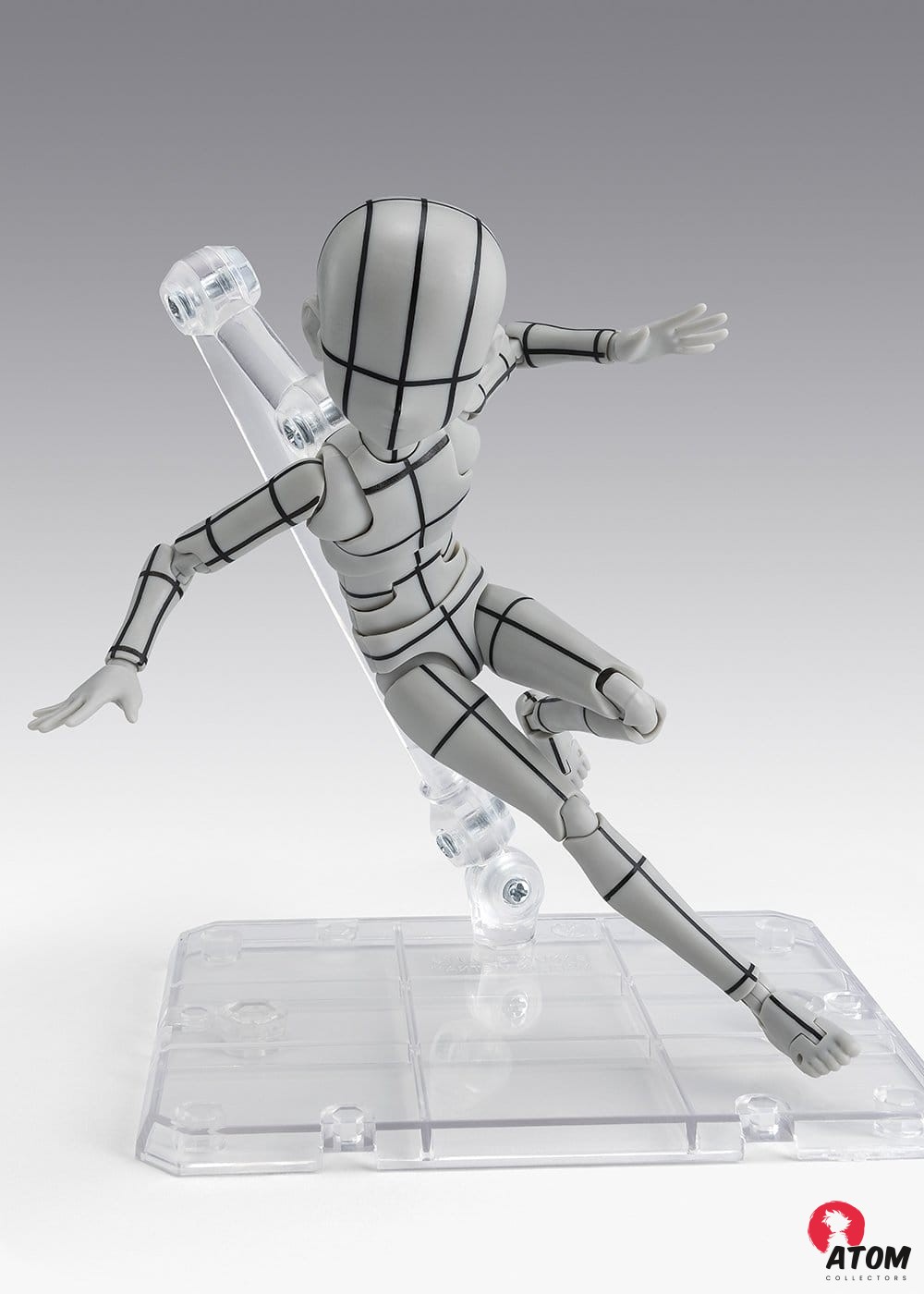 Accessoires S.H. Figuarts - Figurine Body Kun Ken - Sugimori Edition - Wireframe (Gray color Ver) - (13 cm)- Tamashii Nations – Image 5