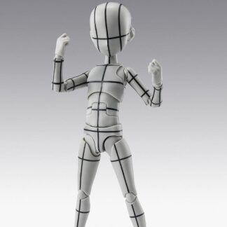 Accessoires S.H. Figuarts - Figurine Body Kun Ken - Sugimori Edition - Wireframe (Gray color Ver) - (13 cm)- Tamashii Nations