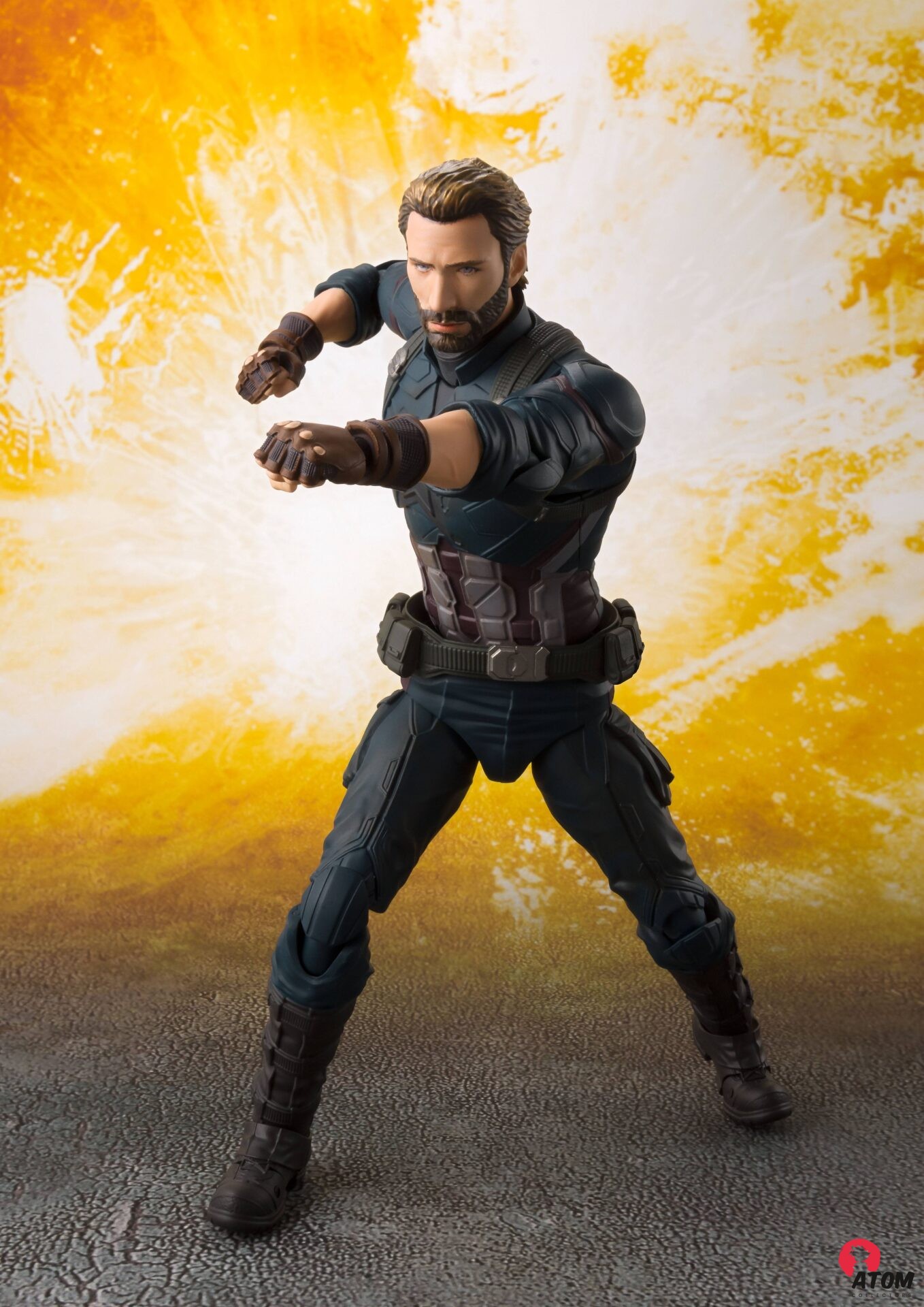 Figurine S.H. Figuarts - Marvel - Avengers Infinity War Captain America & Tamashii Effect Explosion 16 cm. Bandai Tamashii Nations – Image 2