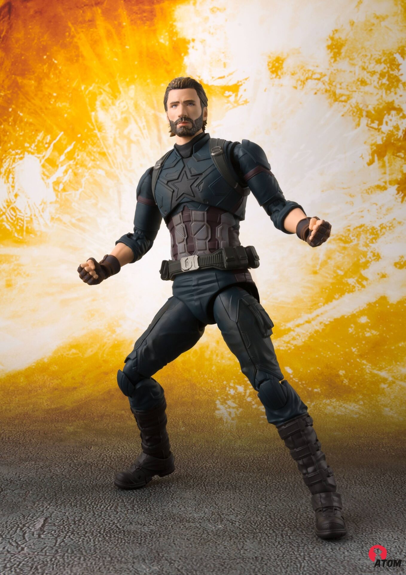 Figurine S.H. Figuarts - Marvel - Avengers Infinity War Captain America & Tamashii Effect Explosion 16 cm. Bandai Tamashii Nations – Image 5