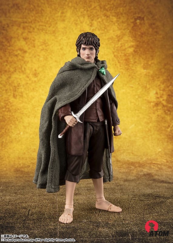 Figurine S.H Figuarts - Lord of the Rings - Frodon Baggins & Gollum (12 et 6 cm). Bandai Tamashii Nations – Image 2