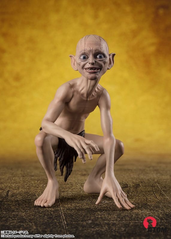 Figurine S.H Figuarts - Lord of the Rings - Frodon Baggins & Gollum (12 et 6 cm). Bandai Tamashii Nations – Image 3