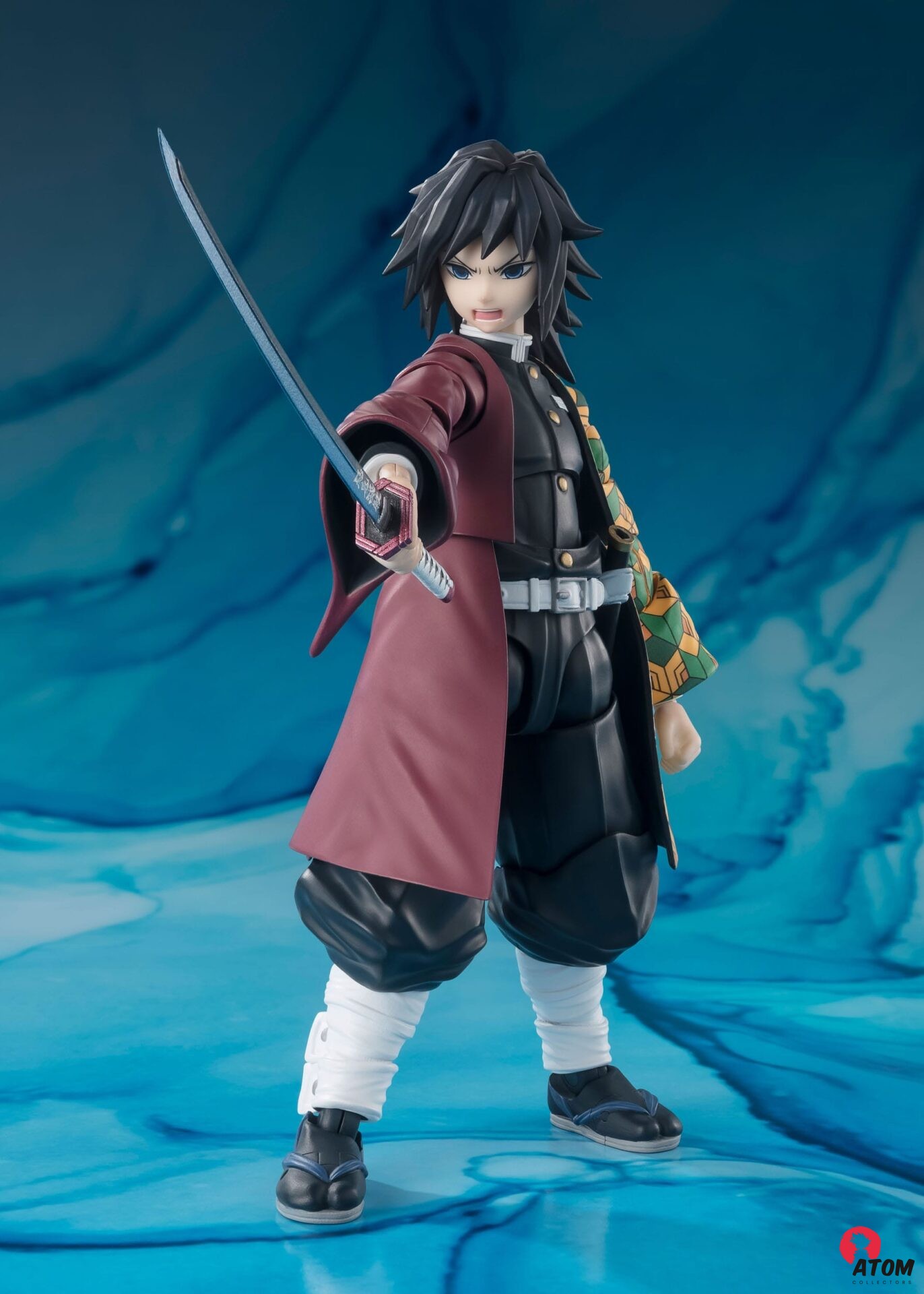 Figurine S.H. Figuarts - Demon Slayer- Figurine Kimetsu no Yaiba - Giyu Tomioka- (15 cm) . Bandai Tamashii Nations – Image 7
