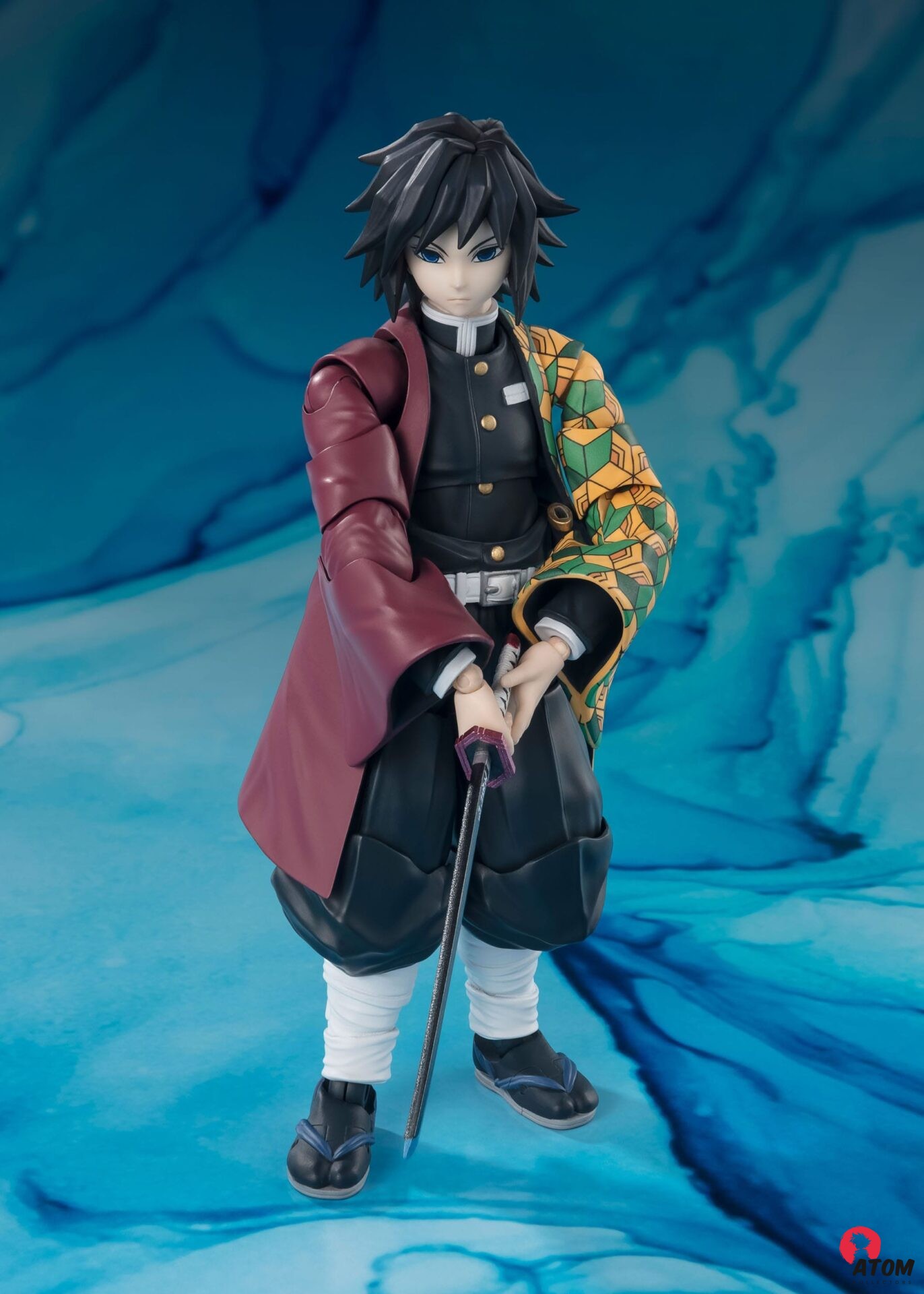 Figurine S.H. Figuarts - Demon Slayer- Figurine Kimetsu no Yaiba - Giyu Tomioka- (15 cm) . Bandai Tamashii Nations – Image 8