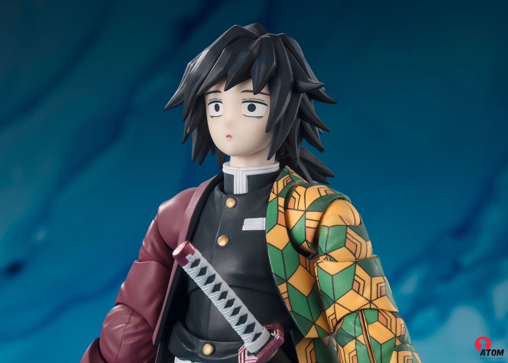 Figurine S.H. Figuarts - Demon Slayer- Figurine Kimetsu no Yaiba - Giyu Tomioka- (15 cm) . Bandai Tamashii Nations – Image 3