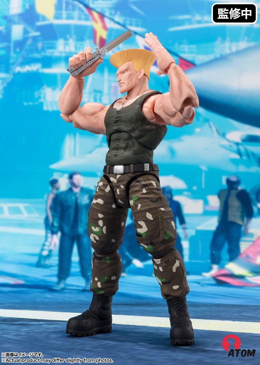 Figurine S.H. Figuarts - Street Fighter - Guile Outfit 2. Bandai Tamashii Nations – Image 3