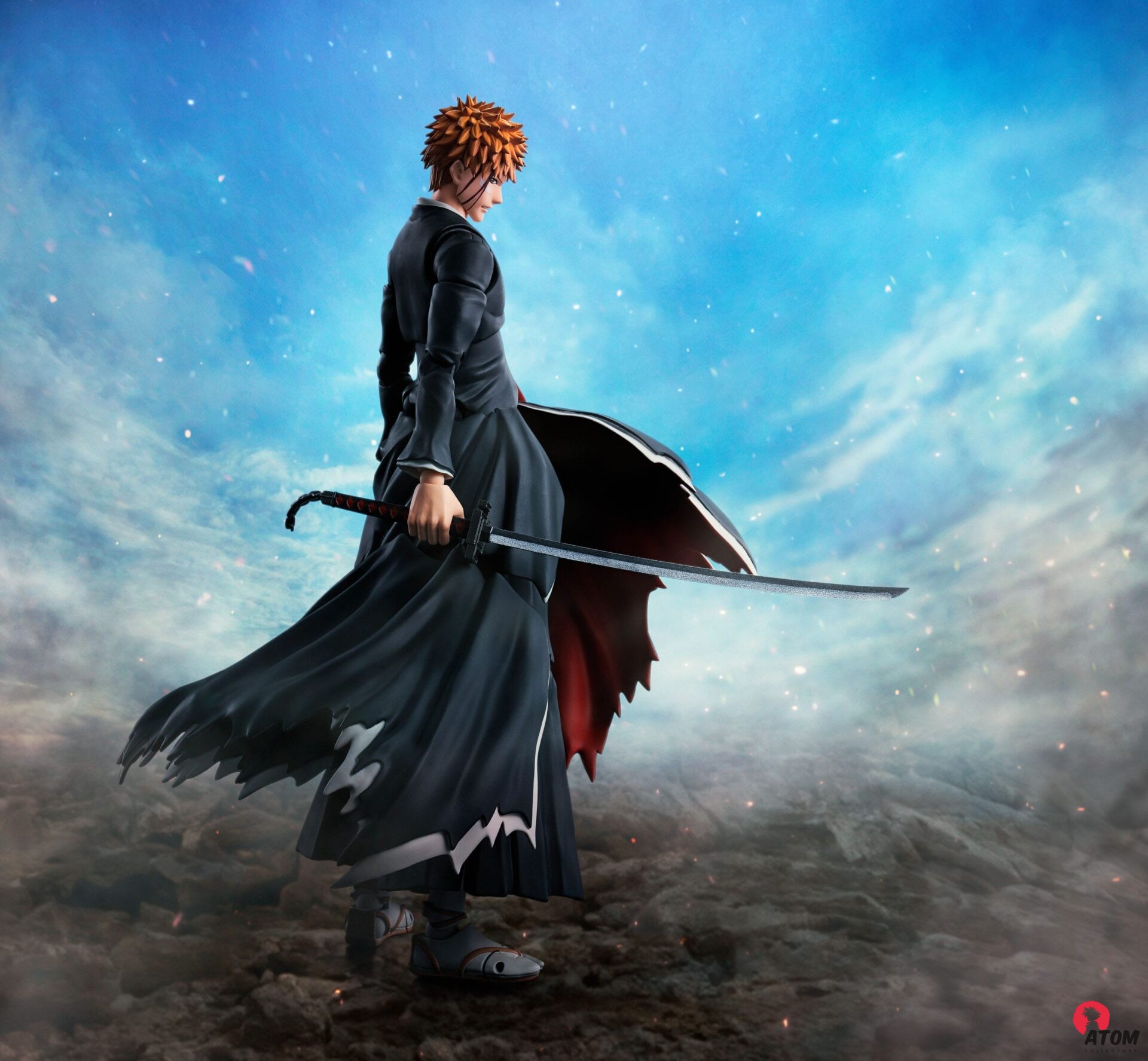 Figurine S.H. Figuarts - Bleach - Figurine Ichigo Kurosaki Getsugatensho - (16 cm) . Bandai Tamashii Nations – Image 7