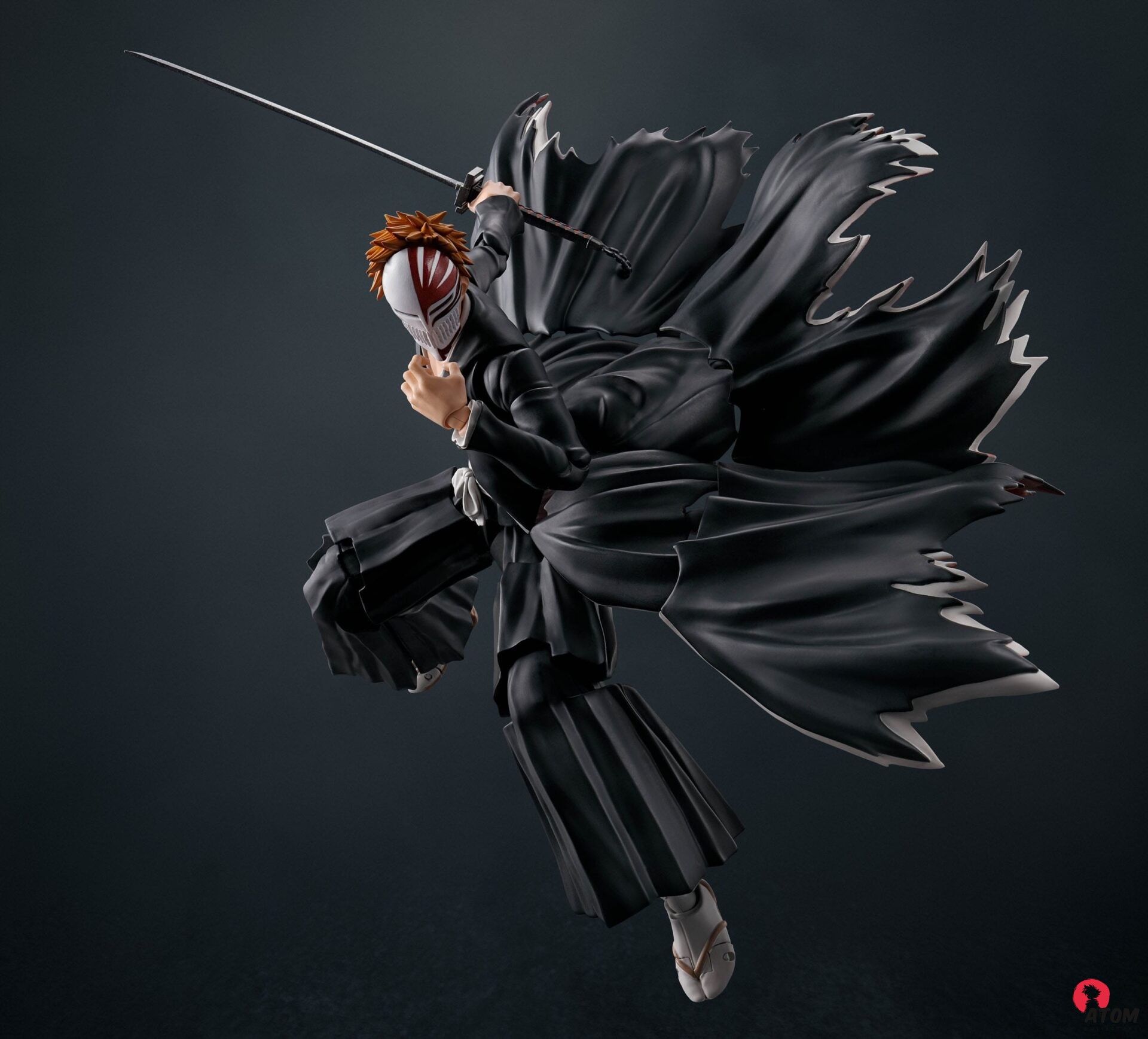 Figurine S.H. Figuarts - Bleach - Figurine Ichigo Kurosaki Getsugatensho - (16 cm) . Bandai Tamashii Nations – Image 3