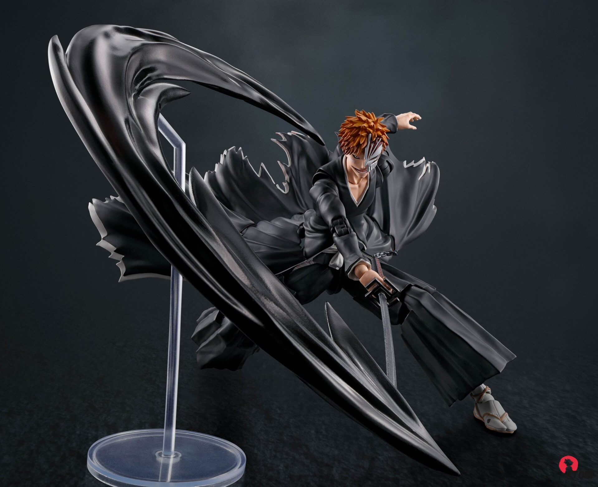 Figurine S.H. Figuarts - Bleach - Figurine Ichigo Kurosaki Getsugatensho - (16 cm) . Bandai Tamashii Nations – Image 4