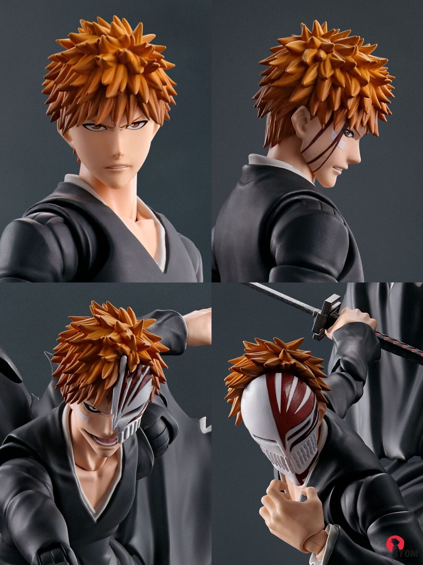 Figurine S.H. Figuarts - Bleach - Figurine Ichigo Kurosaki Getsugatensho - (16 cm) . Bandai Tamashii Nations – Image 6