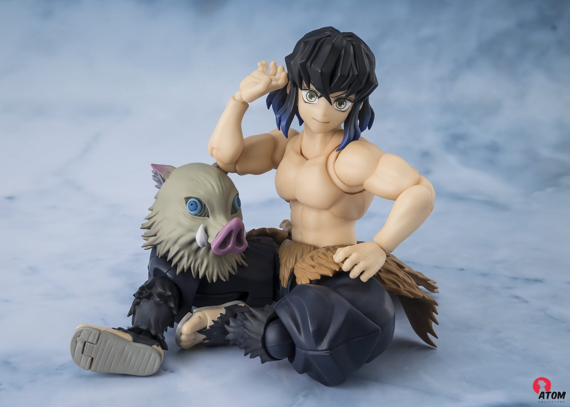 Figurine S.H. Figuarts - Demon Slayer- Figurine Kimetsu no Yaiba - Inosuke Hashibira - (14 cm) . Bandai Tamashii Nations – Image 4