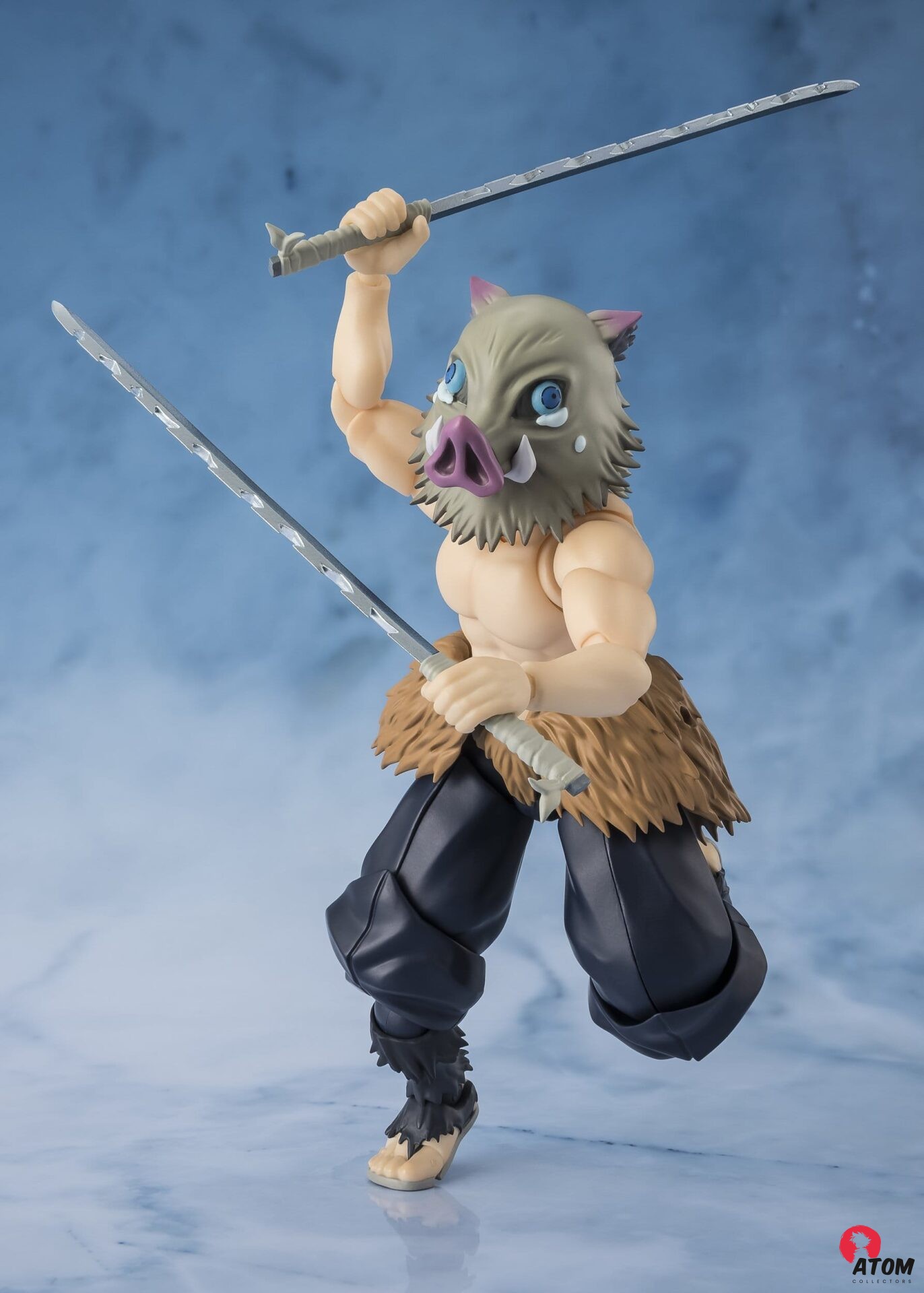 Figurine S.H. Figuarts - Demon Slayer- Figurine Kimetsu no Yaiba - Inosuke Hashibira - (14 cm) . Bandai Tamashii Nations – Image 5