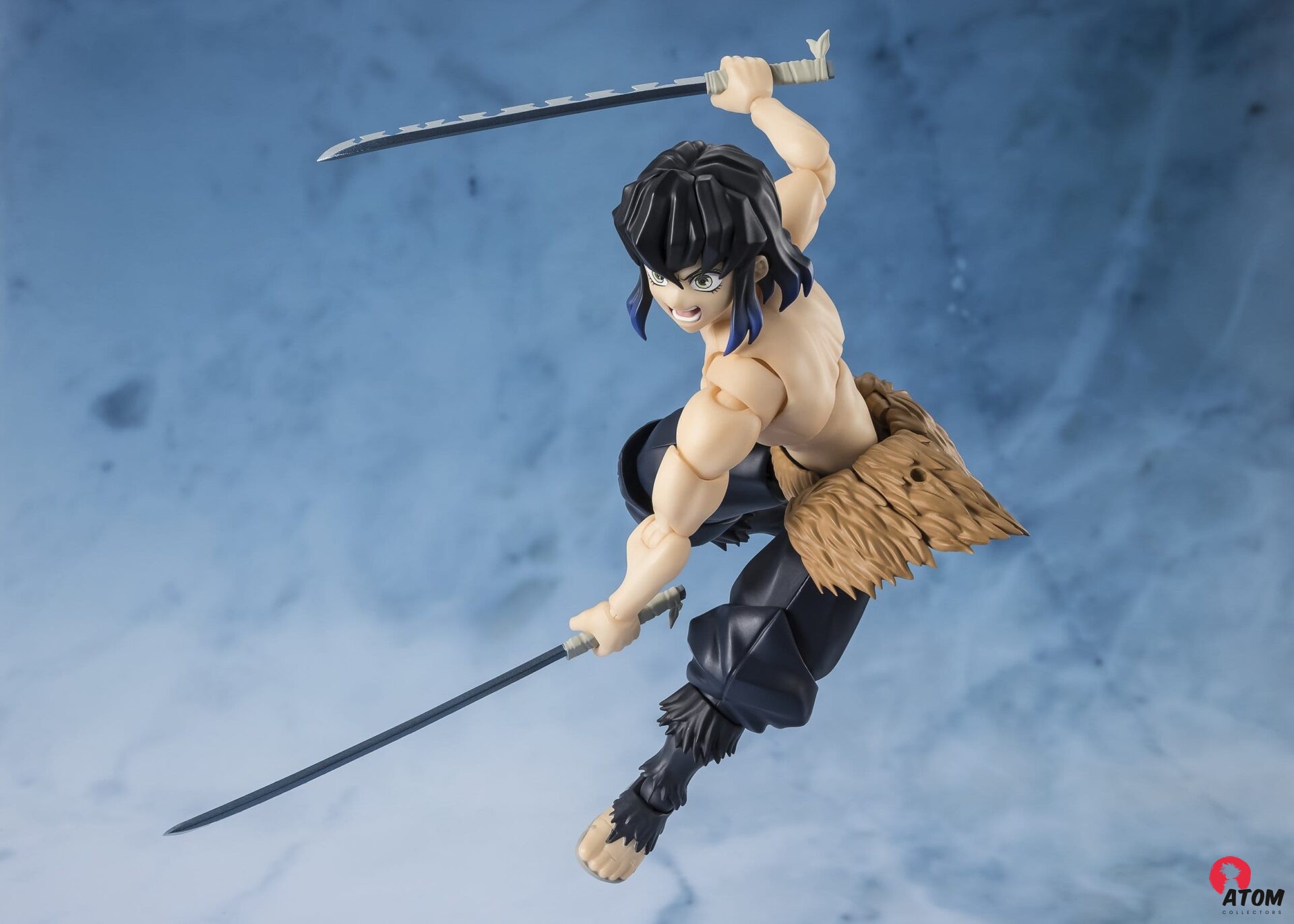 Figurine S.H. Figuarts - Demon Slayer- Figurine Kimetsu no Yaiba - Inosuke Hashibira - (14 cm) . Bandai Tamashii Nations – Image 6