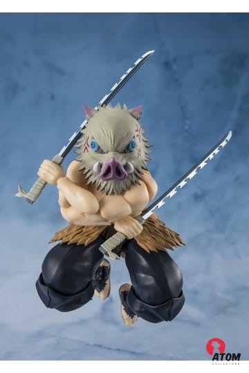 Figurine S.H. Figuarts - Demon Slayer- Figurine Kimetsu no Yaiba - Inosuke Hashibira - (14 cm) . Bandai Tamashii Nations – Image 2