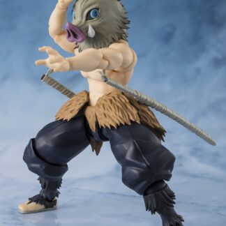 Figurine S.H. Figuarts - Demon Slayer- Figurine  Kimetsu no Yaiba - Inosuke Hashibira - (14 cm) . Bandai Tamashii Nations